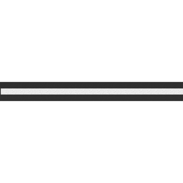 Queue Solutions QueuePro 200, Black, 11' Black/White Horizontal Stripe Belt PRO200B-BW110